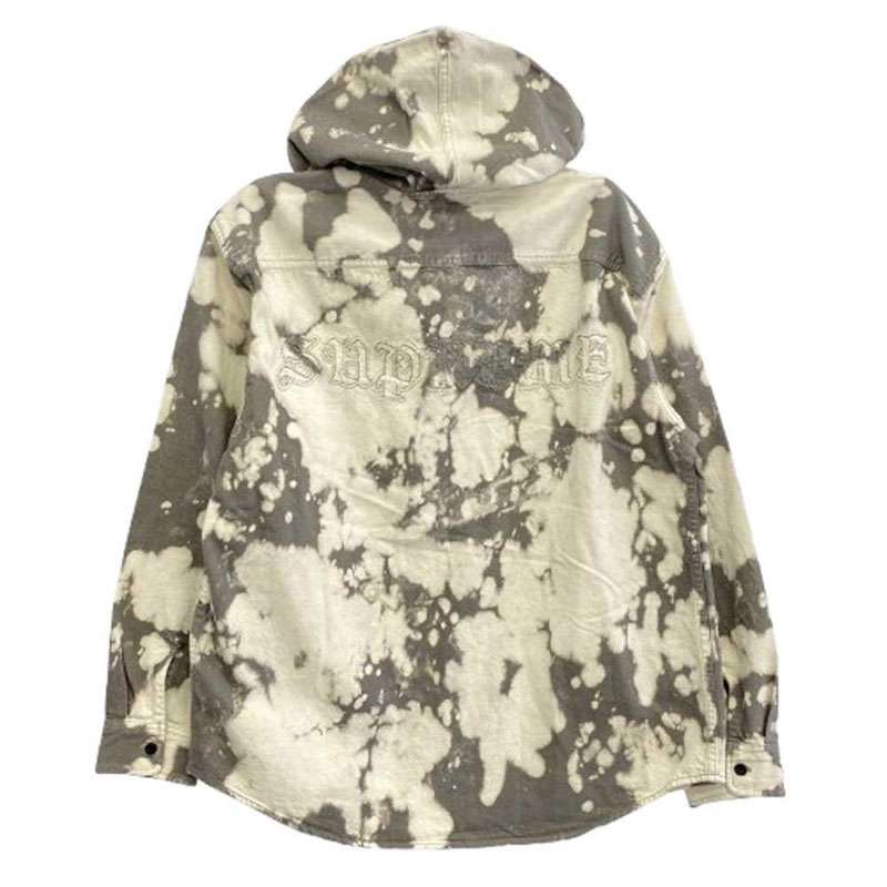 シュプリーム 25SS Hooded Denim Shirt Bleached ブリーチ フーデッド デニム シャツ ジャケット 買取実績 画像