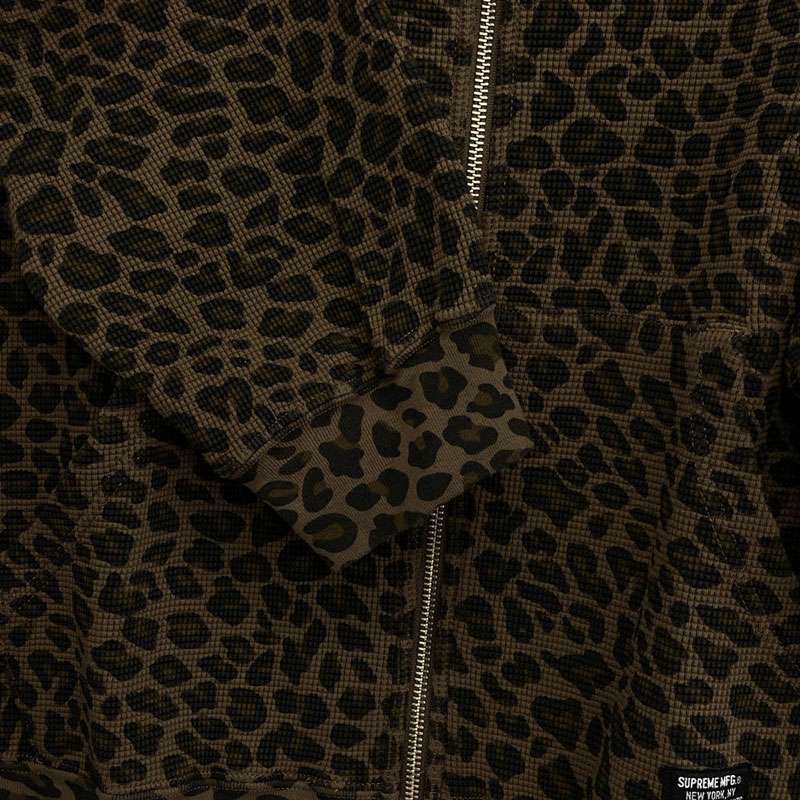 シュプリーム 25SS Hooded Zip Up Thermal Leopard レオパード フーデッド ジップ アップ サーマル パーカー 買取実績 画像