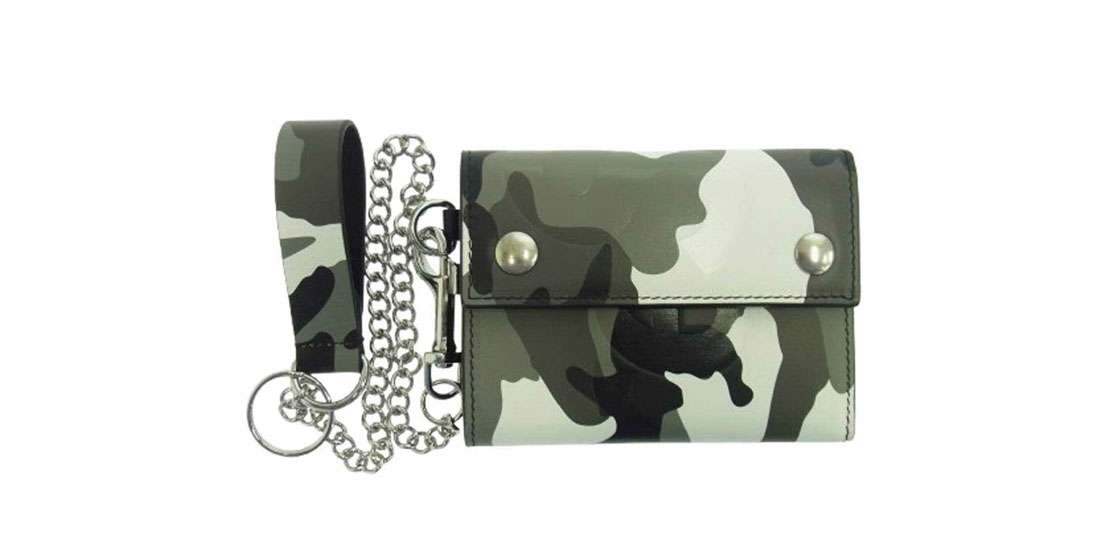 シュプリーム 25SS Leather Chain Wallet Snow Camo 買取実績