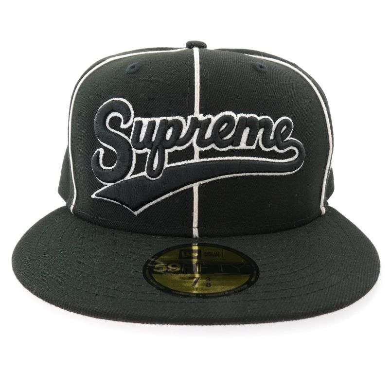 シュプリーム 25SS × New Era ニューエラ Piping Script Logo パイピング スクリプト ロゴ キャップ 買取実績 画像