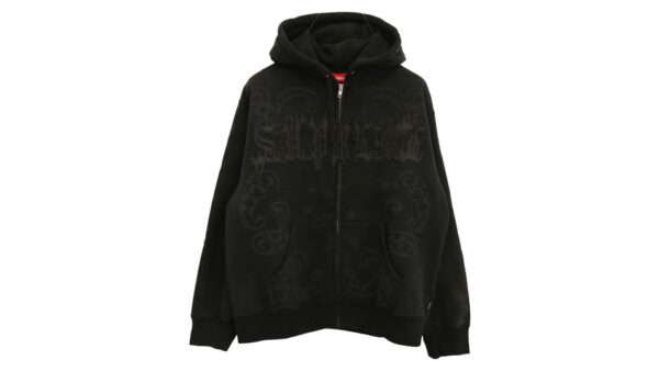 シュプリーム 25SS Paisley加工 Leather Applique Zip Up Hooded Sweatshirt 買取実績