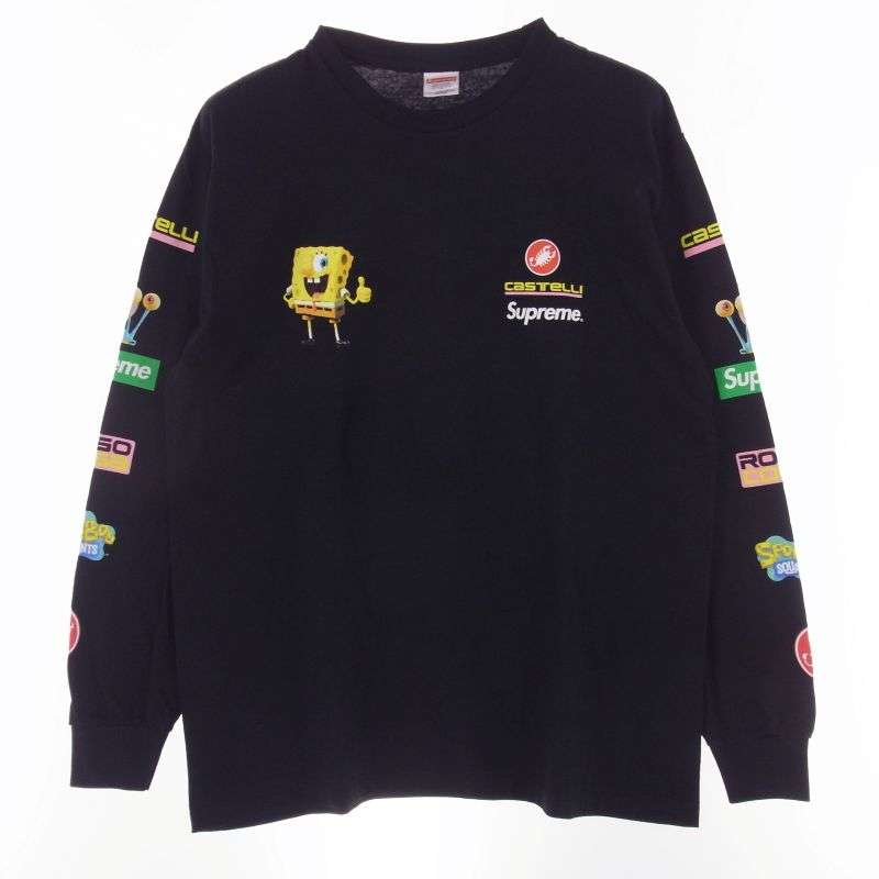 シュプリーム 25SS × SpongeBob Castelli Racing L/S Tee スポンジボブ レーシング 長袖 カットソー ロングスリーブＴシャツ 買取実績 画像