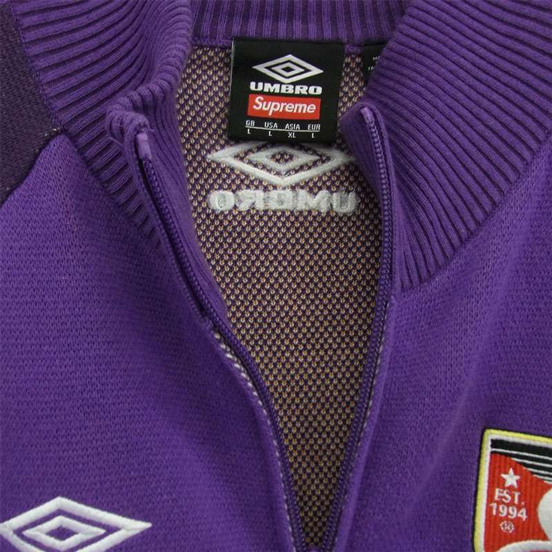 シュプリーム 25SS Umbro アンブロ Zip Up Sweater Purple ジップアップ フルジップ ニット セーター ジャケット 買取実績 画像