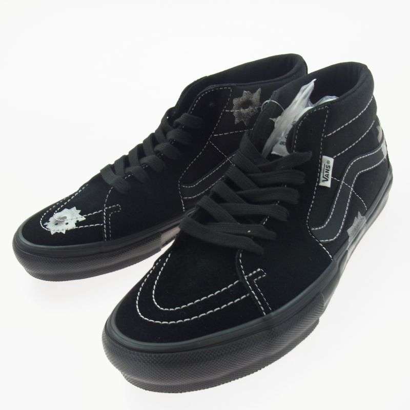 シュプリーム 25SS × VANS バンズ Nate Lowman Skate Grosso Mid Bullet Hole ネイトローマン バレットホール スケートグロッソ ミッド ロゴ スニーカー 買取実績 画像