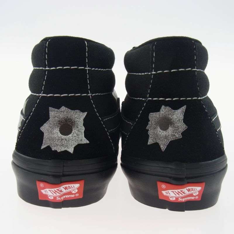 シュプリーム 25SS × VANS バンズ Nate Lowman Skate Grosso Mid Bullet Hole ネイトローマン バレットホール スケートグロッソ ミッド ロゴ スニーカー 買取実績 画像