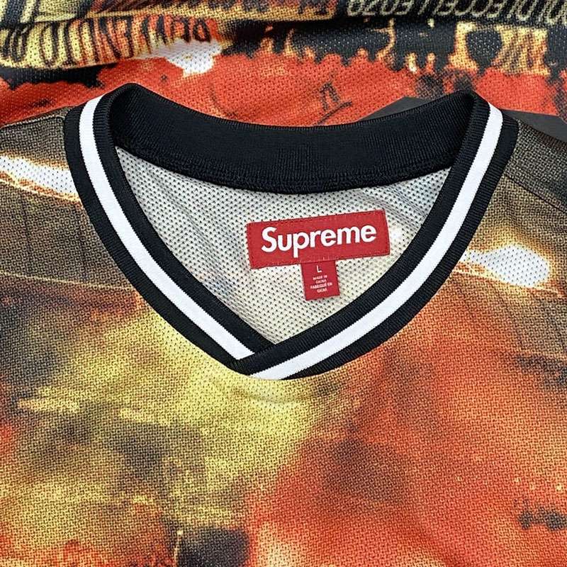 シュプリーム 25SS Vinci Per Noi Soccer Jersey ヴィンチ ペル ノイ サッカージャージ メッシュ 半袖 Vネック カットソー Tシャツ 買取実績 画像