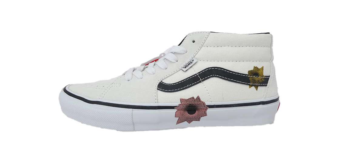 シュプリーム 25SS VN0A5KS1CRM × Nate Lowman Skate Grosso Mid Bullet Hole Natural 買取実績