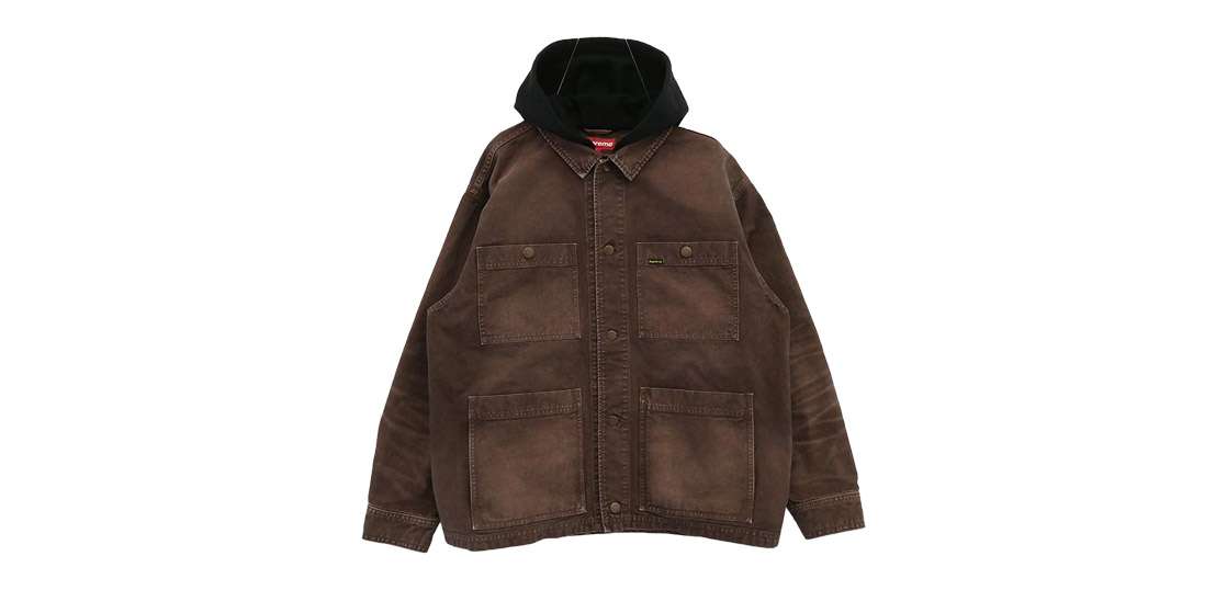 シュプリーム 25SS Worn Hooded Chore Coat 買取実績