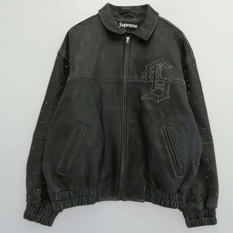 シュプリーム Gem Studded Leather Jacket ジェムスタッズ レザージャケット 買取実績 画像
