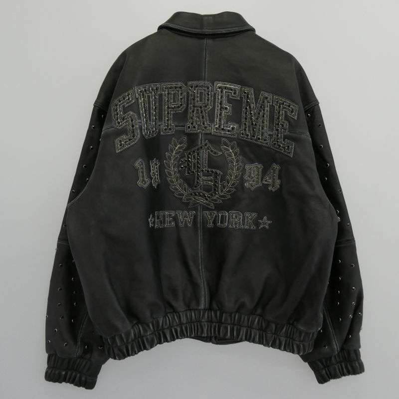 シュプリーム Gem Studded Leather Jacket ジェムスタッズ レザージャケット 買取実績 画像