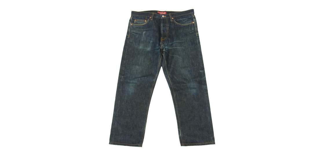 シュプリーム ストレート セルビッジ デニム パンツ 買取実績