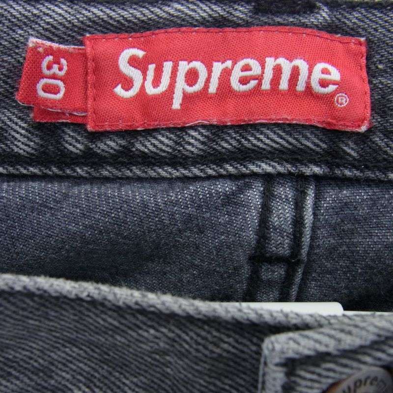 シュプリーム Washed Regular Jean ウォッシュ加工 スターロゴパッチ ボタンフライ レギュラーストレート デニム パンツ 買取実績 画像