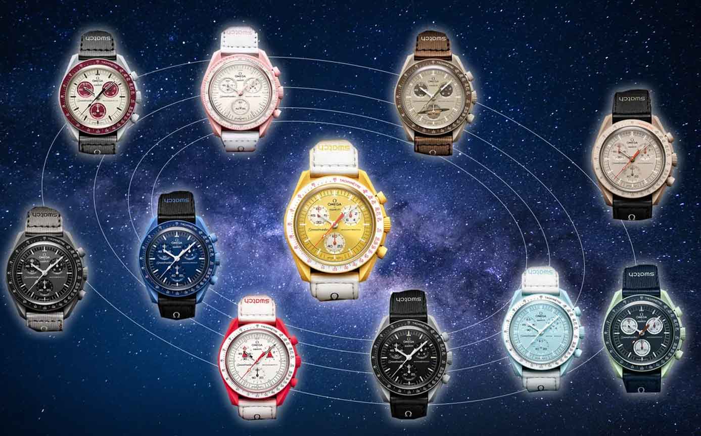 swatch omega コラボウォッチ(MISSION TO SATURN)omega - 腕時計