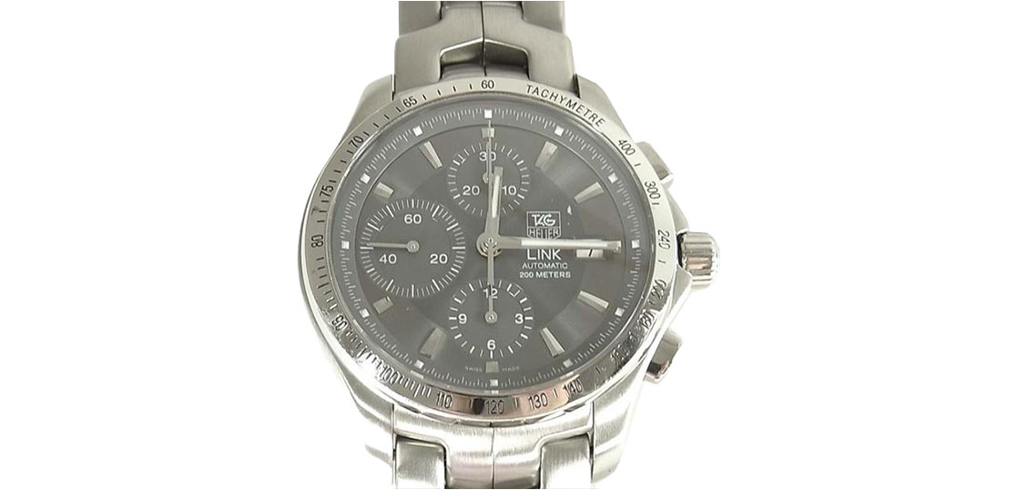 タグホイヤー ＣＪＦ2115 ＲＲＱ4423 SS/AT グレー文字盤 リンク クロノグラフ 時計 買取実績