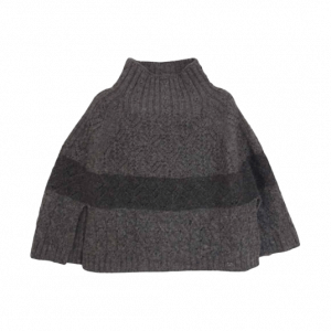 タオ コムデギャルソン TJ-N033 AD2022 ウール 透かし MIX ハイネック ニット ポンチョ グレー 買取実績