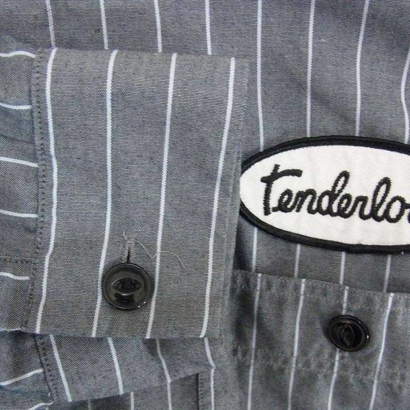 テンダーロイン 06SS T-STRIPE WORK SHT オーバルロゴ ワッペン ストライプ ワークシャツ 買取実績 画像