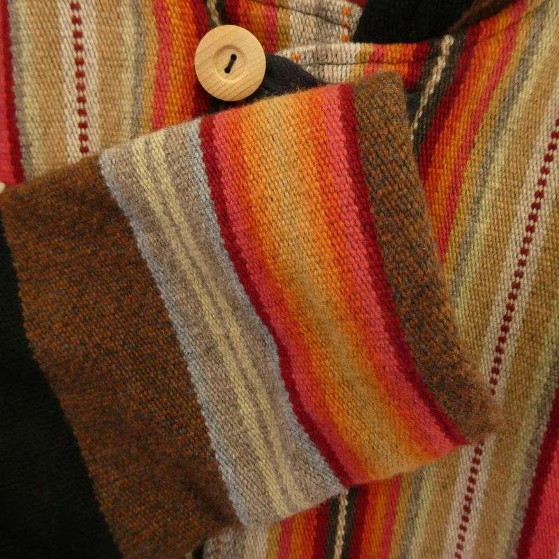 テンダーロイン 14SS T-BOHO COAT ネイティブラグ ストライプ柄 カシミヤ混 ウールコート 買取実績 画像