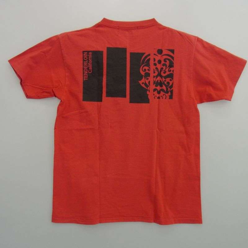 テンダーロイン USA製 初期 バック ボルネオスカル プリント ポケットロゴ 半袖 Tシャツ 買取実績 画像