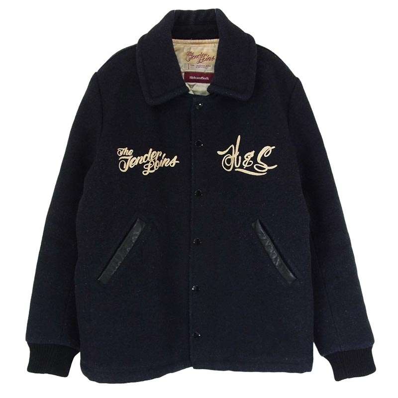 テンダーロイン STJ-11009 × HIDE AND SEEK ハイドアンドシーク ロゴ刺繍 ウール スタジャン ブルゾン ジャケット 買取実績 画像