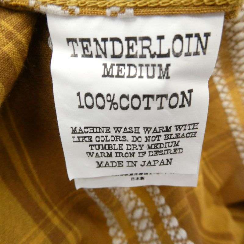 テンダーロイン T-CHECK SHT S/S チェック 半袖 オープンカラーシャツ 買取実績 画像