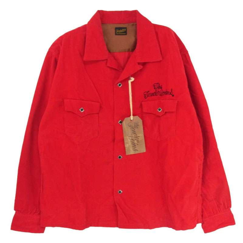 テンダーロイン T-CORDUROY SHT S チェーン刺繍ロゴ ウエスタン コーデュロイ 長袖 オープンカラー シャツ 買取実績 画像