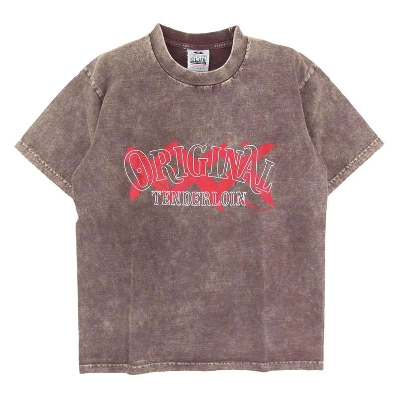 テンダーロイン TEE ACID WASH XXX ロゴ プリント アシッド ウォッシュド加工 半袖 Tシャツ 買取実績 画像