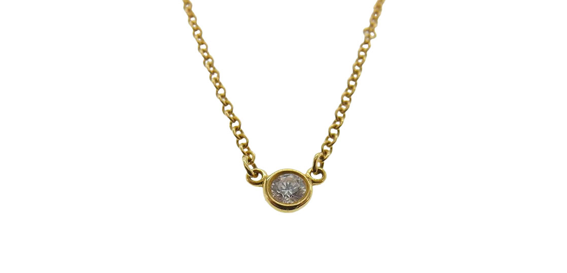 ティファニー　バイザヤードネックレス　タンザナイト Tiffany&Co. エルサペレッティ カラー バイザヤード