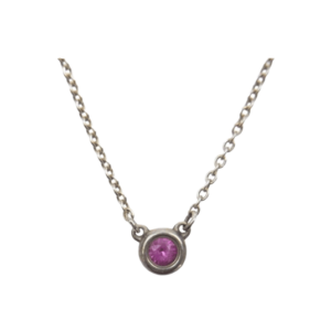 ティファニー エルサペレッティ ピンクサファイア バイザヤード ネックレス シルバー 買取実績