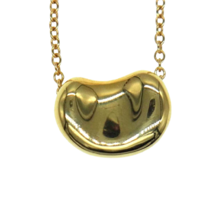 ティファニー K18 ミニ ビーン ネックレス ゴールド 買取実績