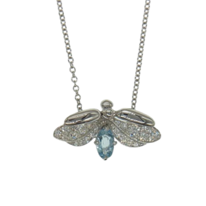 ティファニー ペーパーフラワー ファイヤーフライ アクアマリン ダイヤモンド Pt950 プラチナ ペンダント 買取実績