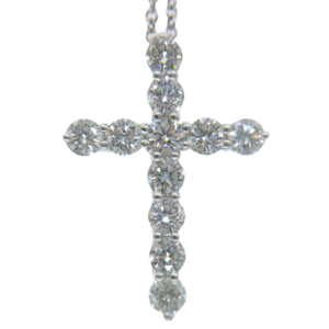 ティファニー PT950 ミディアム クロス ダイヤ ネックレス 買取実績