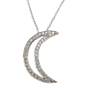 ティファニー PT950 ムーン ペンダント ダイヤモンド ネックレス 買取実績