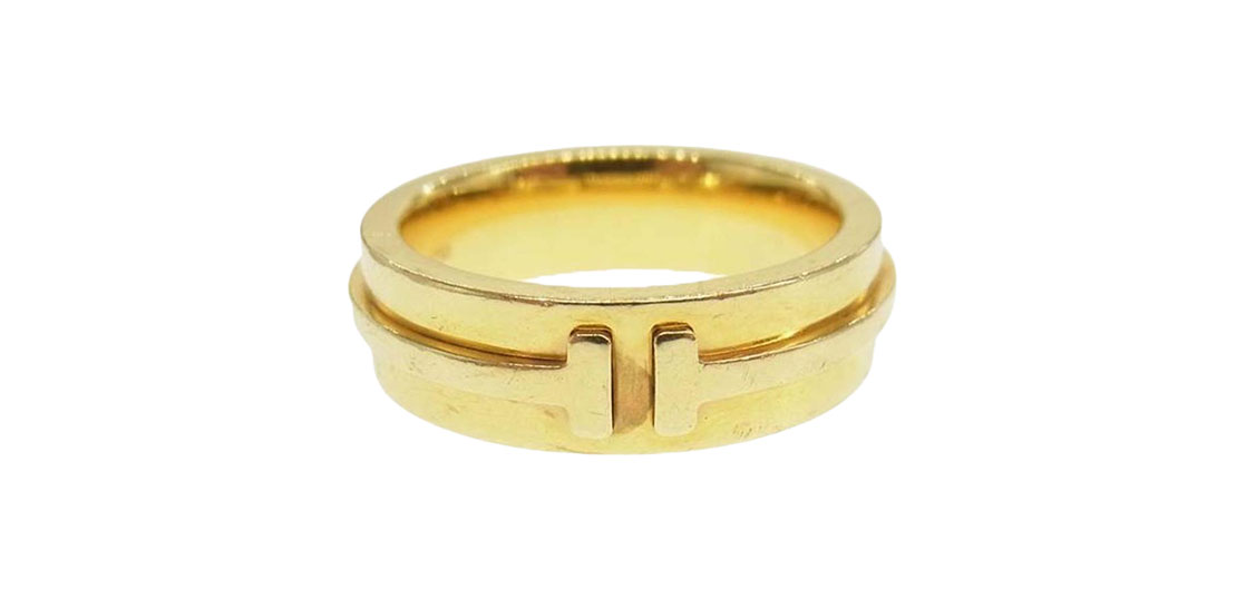 ティファニー K18 750 T ナロー 買取実績