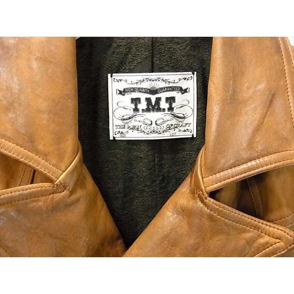 TMT TJK-F1706 TANNING COWLEATHER GARMENT DYE PEA COAT 買取実績 画像