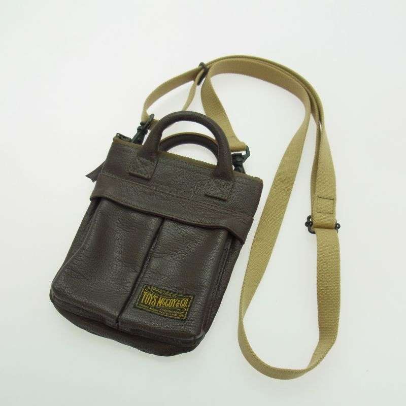 トイズマッコイ TMA2121 LEATHER HELMET BAG MINI ゴートスキン レザー ミニ ヘルメットバッグ 買取実績 画像