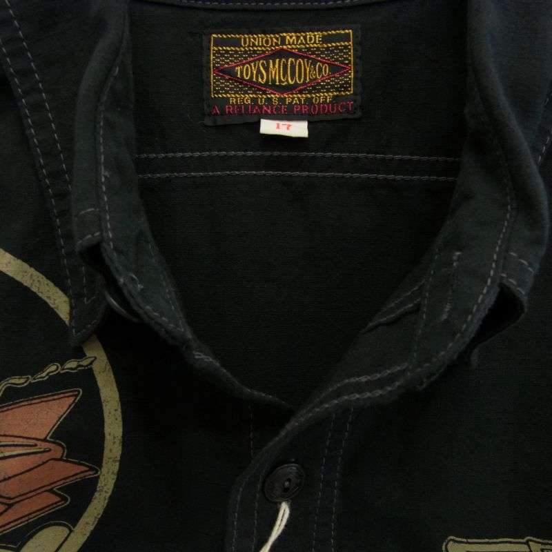 トイズマッコイ TMS2301 SIDE WINDER サイド ワインダー COTTON コットン POPLIN ポプリン SHIRT 85TH BOMS.SQ. 長袖 シャツ 買取実績 画像