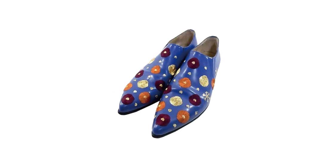 トリココムデギャルソン 刺繍デザイン レディース シューズ ブルー系買取実績