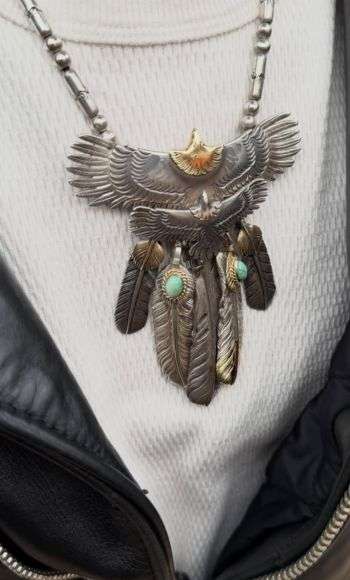 アリゾナフリーダムゴージャススタイル|フェザー×ターコイズコンビネーション画像