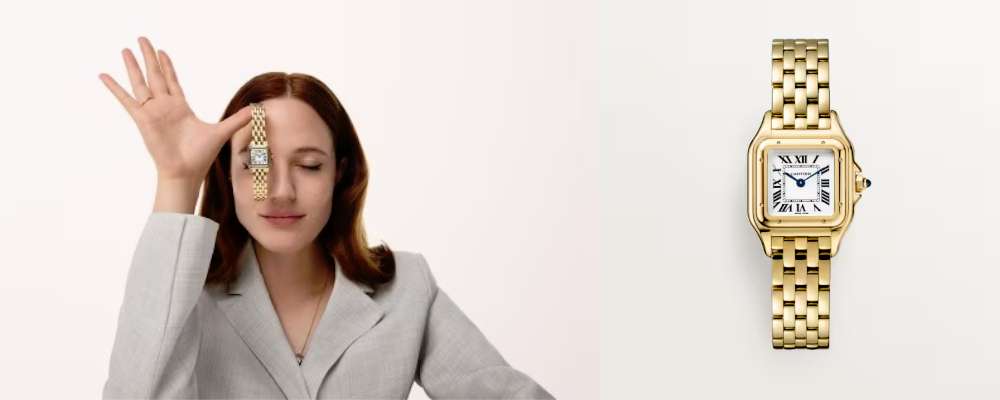 カルティエ パンテール-ドゥ-カルティエ-ウォッチ-イエローゴールド画像