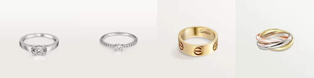 カルティエリング バレリーナ ソリテール、エタンセル-ドゥ-カルティエ、love-リング、トリニティ-リング画像
