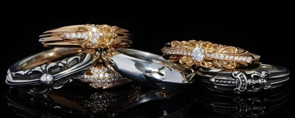 クロムハーツ　シルバー・ゴールドリングの画像