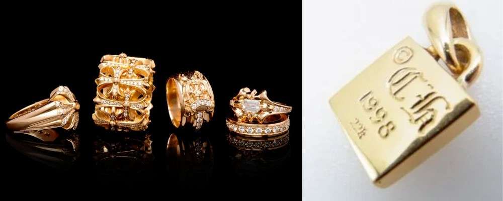 クロムハーツ　ゴールドアイテム画像