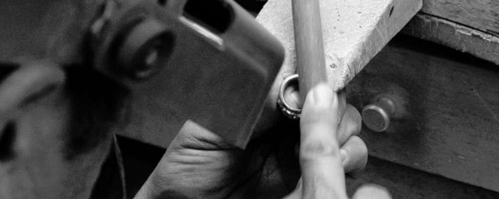 クロムハーツ　リング制作画像