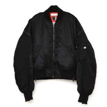 ファセッタズムDISTORTED ZIPPER MA-1画像