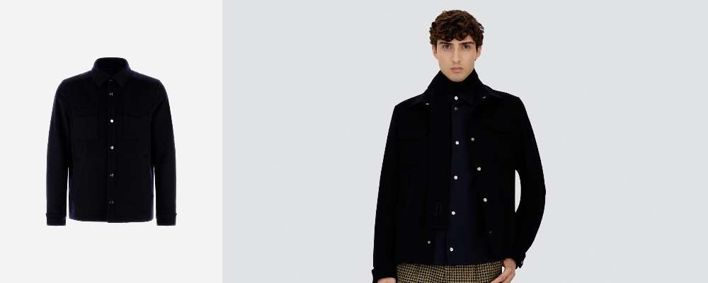 ニュー ウールカシミアシャツ画像