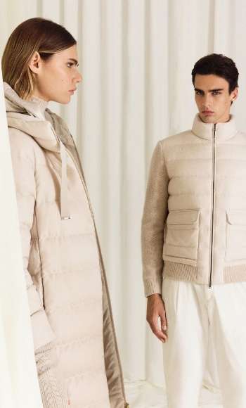 ヘルノ　ダウン着用画像