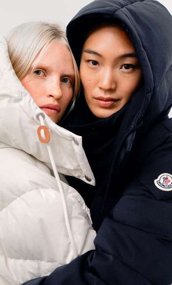 モンクレール　ダウン着用画像