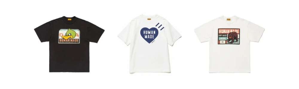 ヒューマンメイド アイコニックなグラフィックが魅力の「Tシャツ」画像
