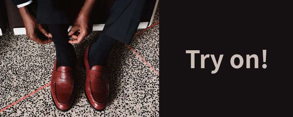 ジョンロブポイント①サイズ選びの重要性｜必ず試着を画像
