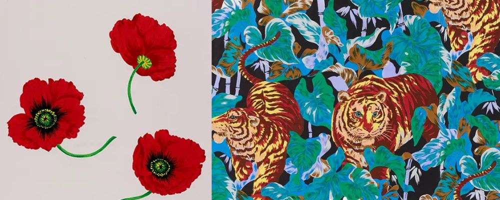 ケンゾー魅力①:タイガーやフラワーなどアイコニックなデザイン画像